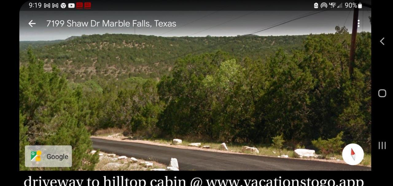 Entire 2Br 2Ba Hilltop View Home Sleeps 7 Pets 4 Acres Jacuzzi Central Ac Kingbeds Free Wifi-Parking Kitchen Washerdryer Starry Terrace Two Sunset Dining Patios Grill Stovetop Oven Fridge Onsitewoodedhiking Wildlife Coveredpatio4Pets & Birds Singing! Marble Falls Ngoại thất bức ảnh